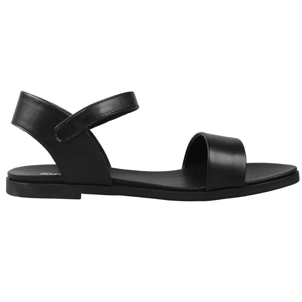 Kunsto Womens Synthetic Leather Summer Sandal With Adjustable Strap