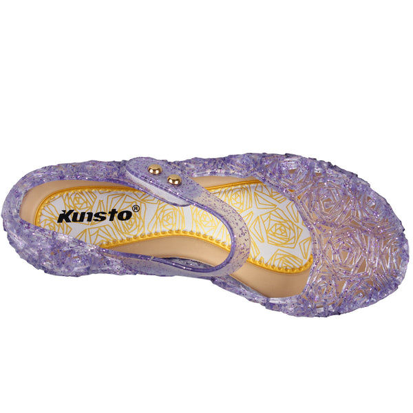 Kunsto Girl's Jelly Flat Shoes