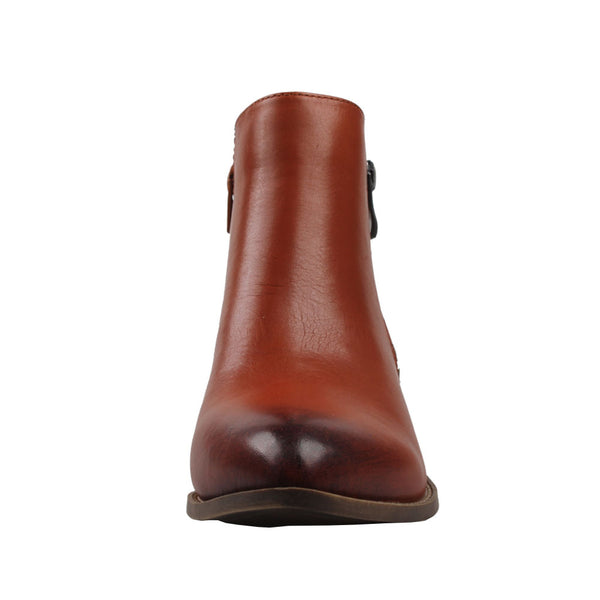Kunsto Women's Genuine Leather Boots Zipper