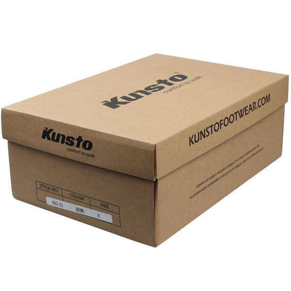 Kunsto Men's Leather Zipper Boots Cap Toe Lace up Outsole Slip Resistant